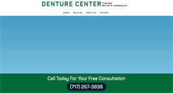 Desktop Screenshot of denturecenterofcentralpa.com